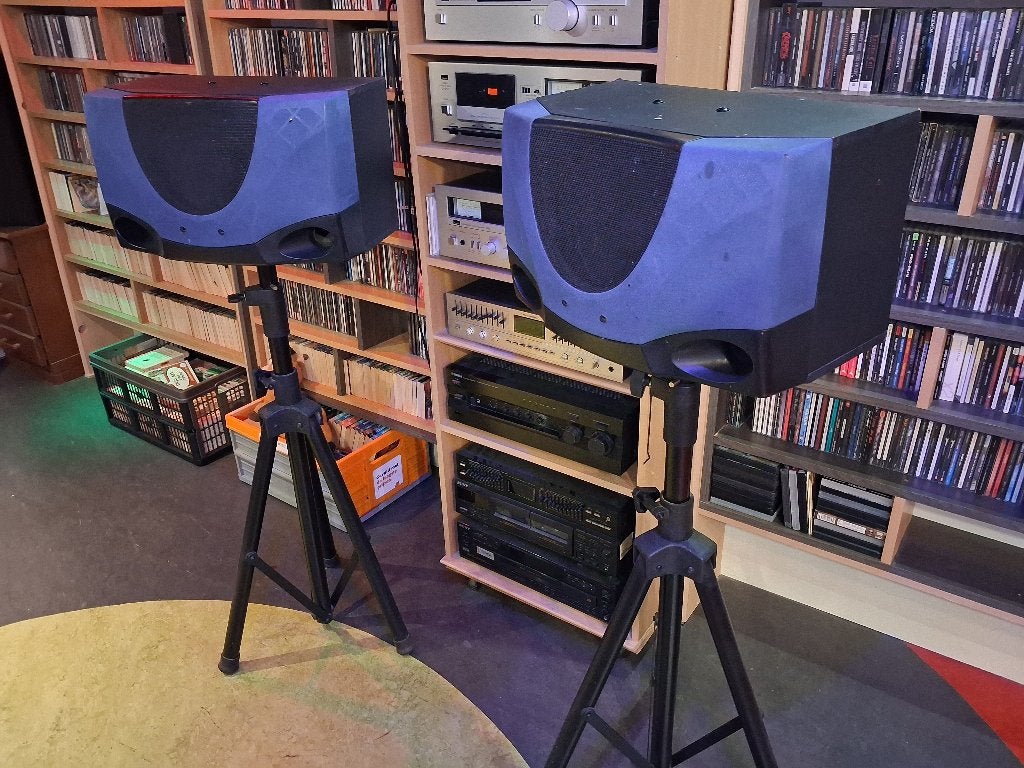 enceintes avec pieds, TV, Hi-fi & Vidéo, Enlèvement, Utilisé