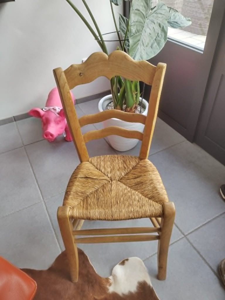 oude gerestaureerde stoeltjes, Antiquités & Art, Antiquités | Meubles | Chaises & Canapés, Enlèvement