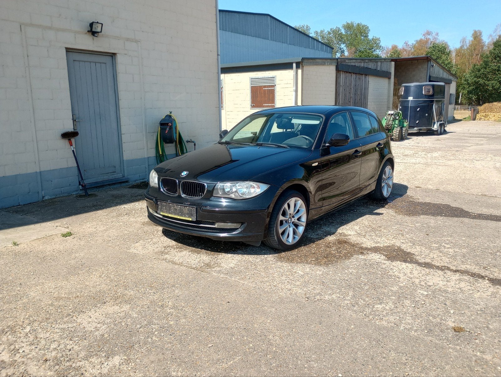 BMW 116d 5deurs 2009, Auto's, Zwart, 4 cilinders, Zwart, 5 deurs