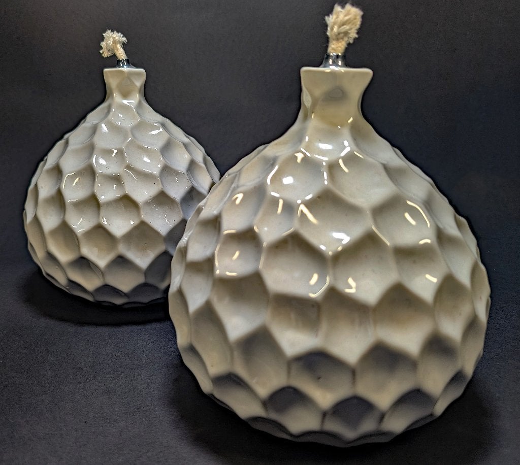 Paar olielampen uit de Riverdale Collection, Keramiek, Nieuw, Riverdale, Design