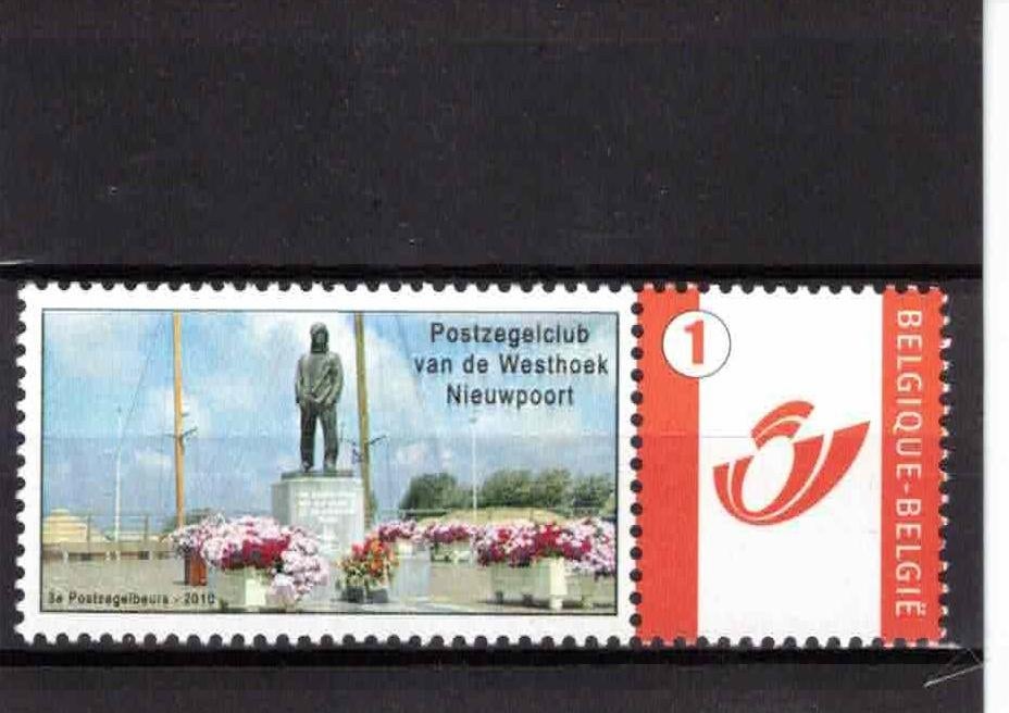 postzegels belgie  postzegelbeurs nieuwpoort  2010 xx, Postzegels en Munten, Orginele gom, Ophalen of Verzenden, Zonder stempel