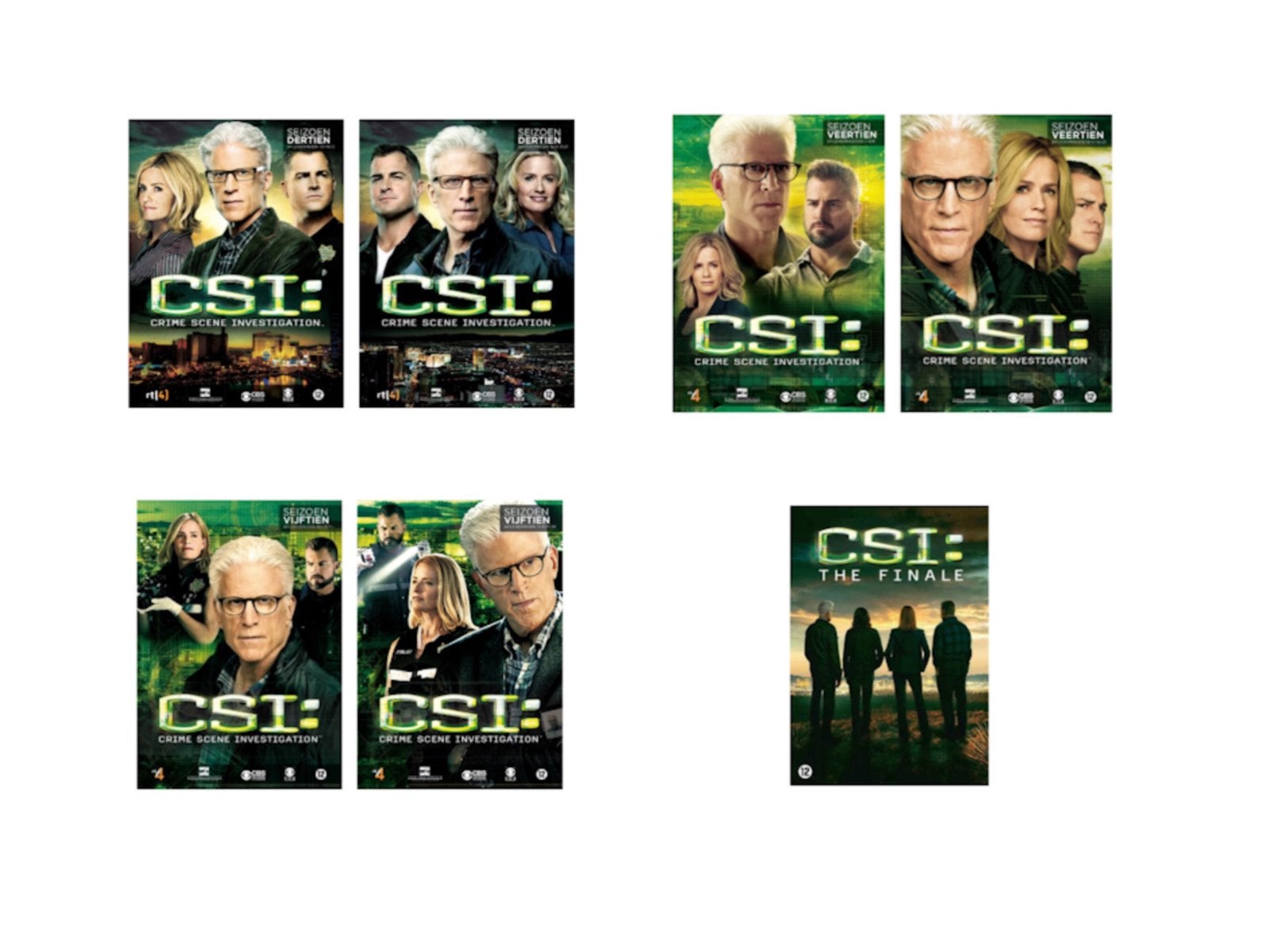 CSI laatste seizoenen GEZOCHT, Cd's en Dvd's, Ophalen, Engels, Nederlands, Inclusief boekje