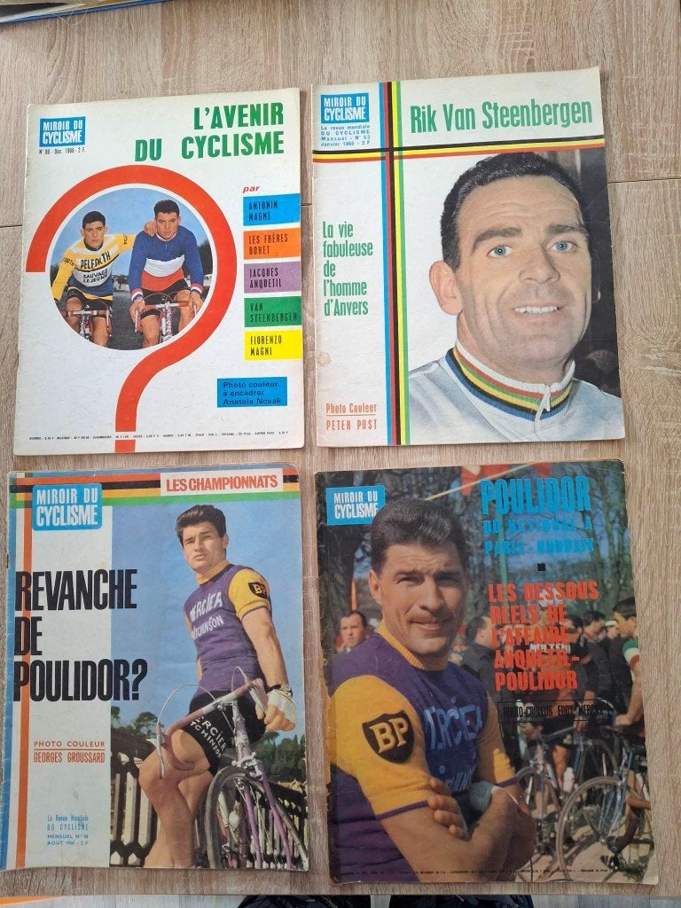 8 Numéros MIROIR DU CYCLISME, Envoi, Utilisé