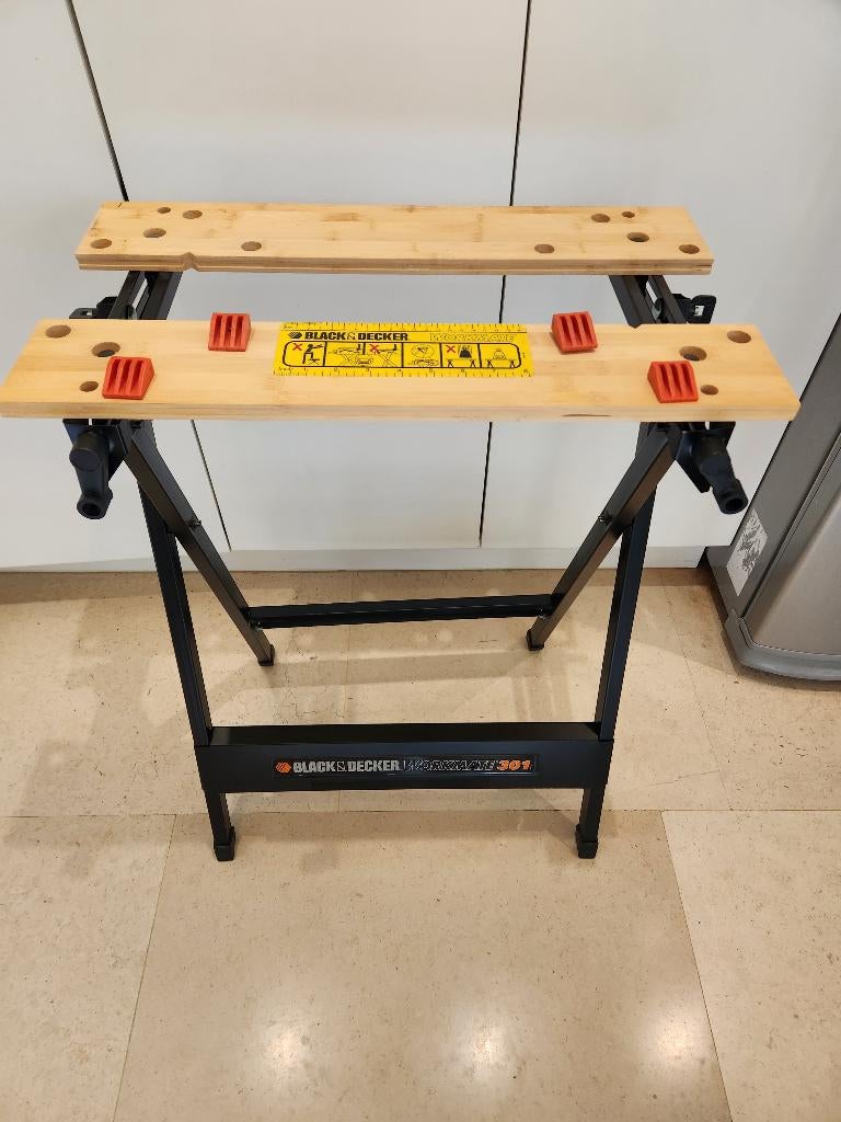 Etabli pliable réglable hauteur Black etDecker Workmate w301, Enlèvement, Comme neuf