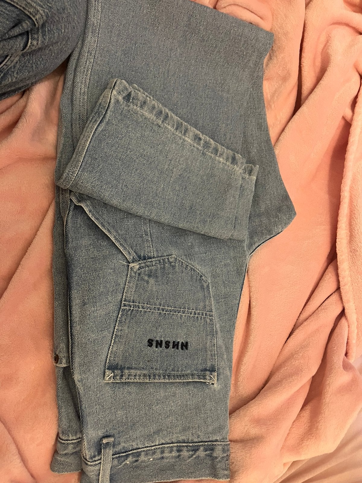 NNSNS skatebroek lichtblauw, Ophalen, Zo goed als nieuw
