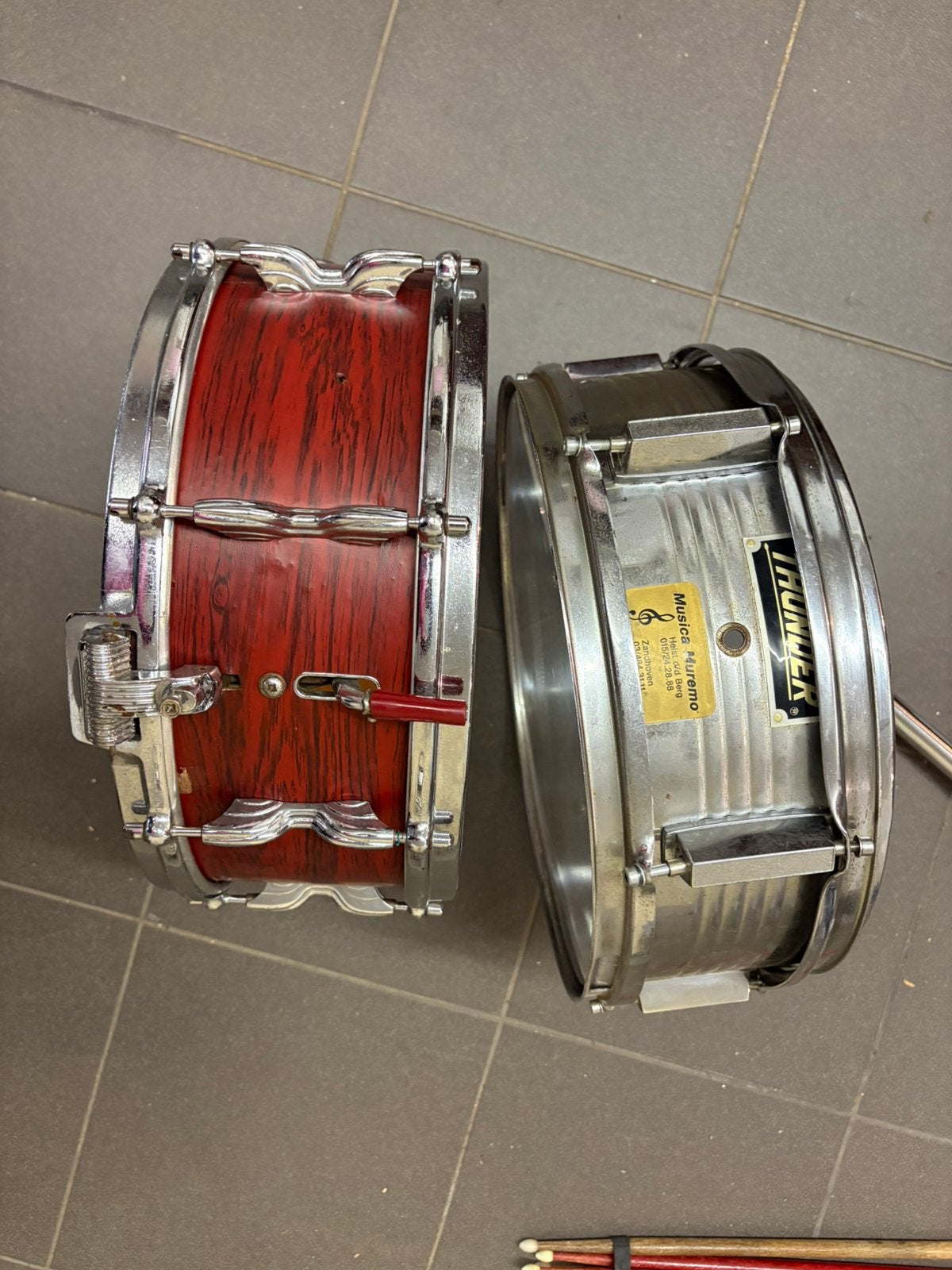 Vintage Premier drumstel met Ludwig snare, Muziek en Instrumenten, Drumstellen en Slagwerk, Ophalen, Gebruikt, Ludwig