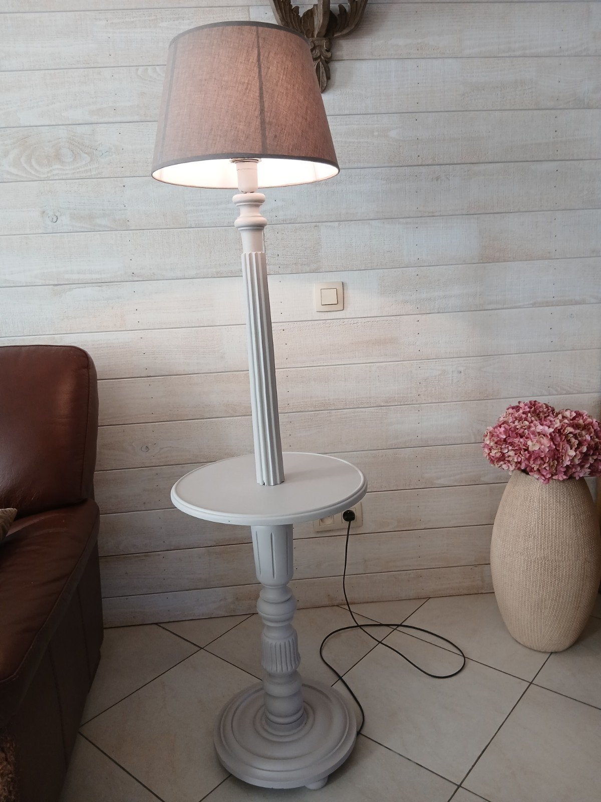 lampadaire sur pied, Maison & Meubles, Enlèvement, Bois