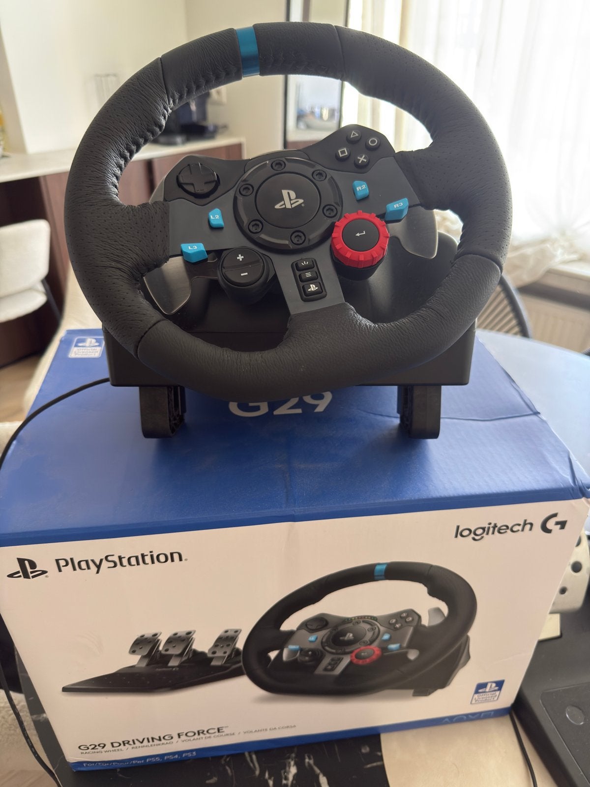 Logitech G29 driving force, Games en Spelcomputers, Spelcomputers | Sony Consoles | Accessoires, Ophalen, Zo goed als nieuw