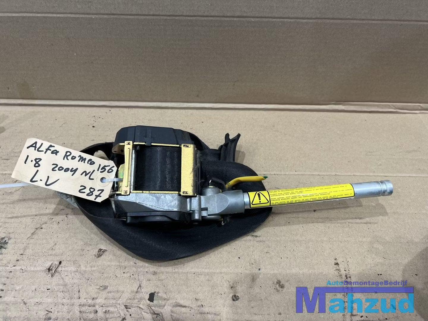 ALFA ROMEO 156 Links voor gordel 1997-2005, Dpofca@stellantis.com, Stellantis Europe S.p.A., Utilisé, Alfa Romeo