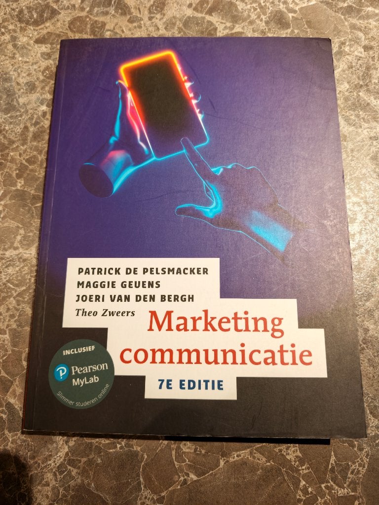 Marketingcommunicatie (7e editie), Boeken, Ophalen, Pearson, Zo goed als nieuw, Economie en Marketing