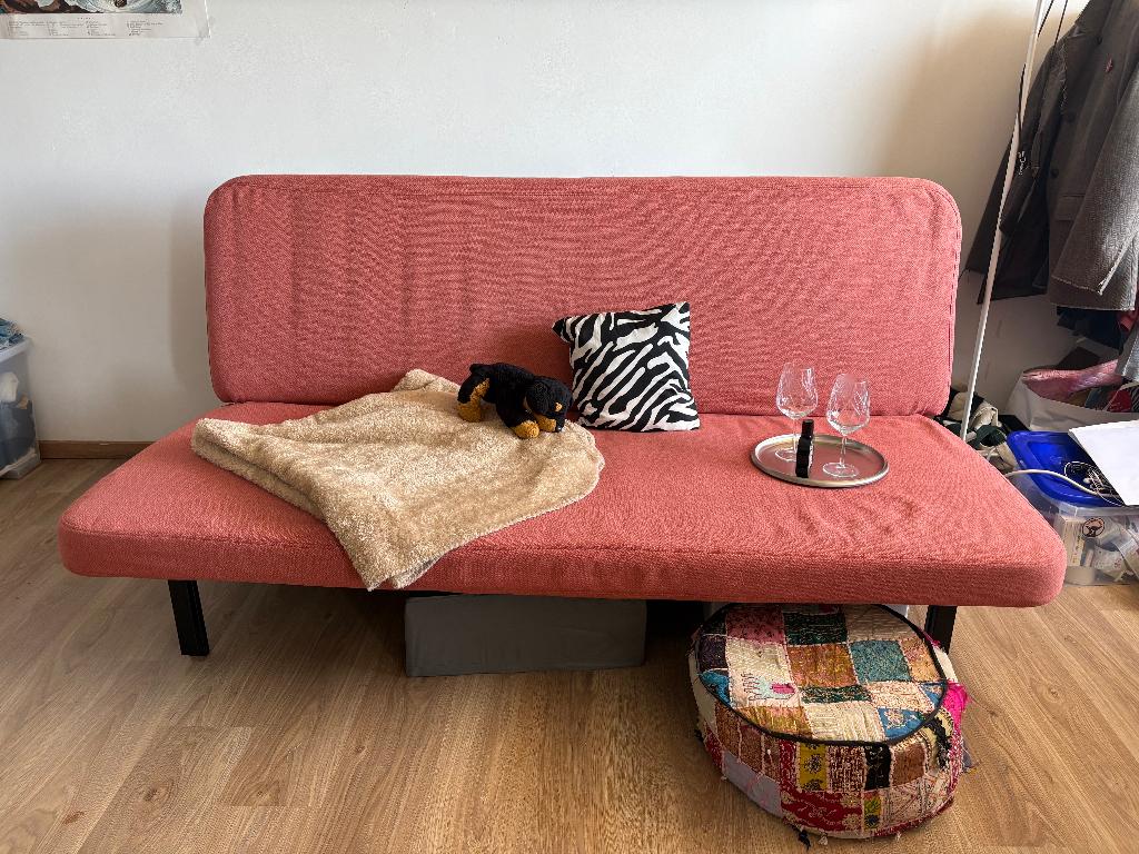 IKEA NYHAMN 3-seat sofa-bed with foam mattress, Enlèvement, Neuf, Trois personnes, Banc droit