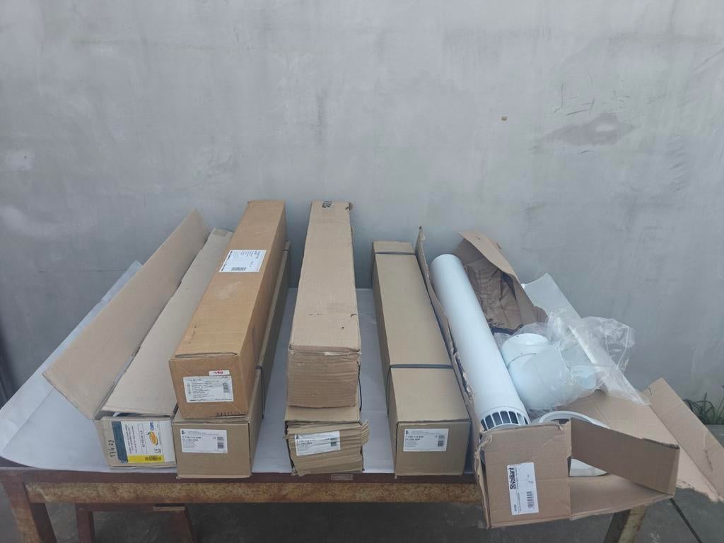 Tube concentrique, fumisterie Vaillant, Bosch, Poujoulat