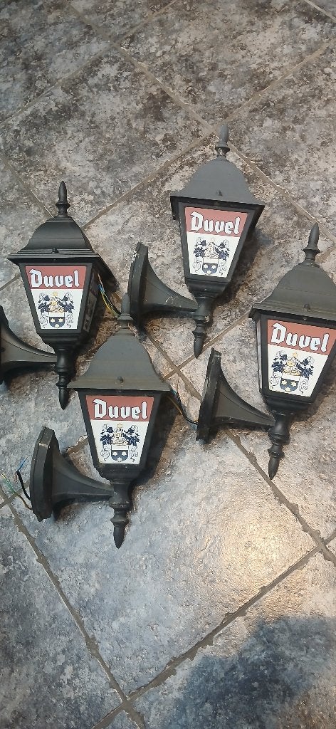 4 duvel lantaarns, Verzamelen, Ophalen, Gebruikt, Lichtbak of (neon) lamp