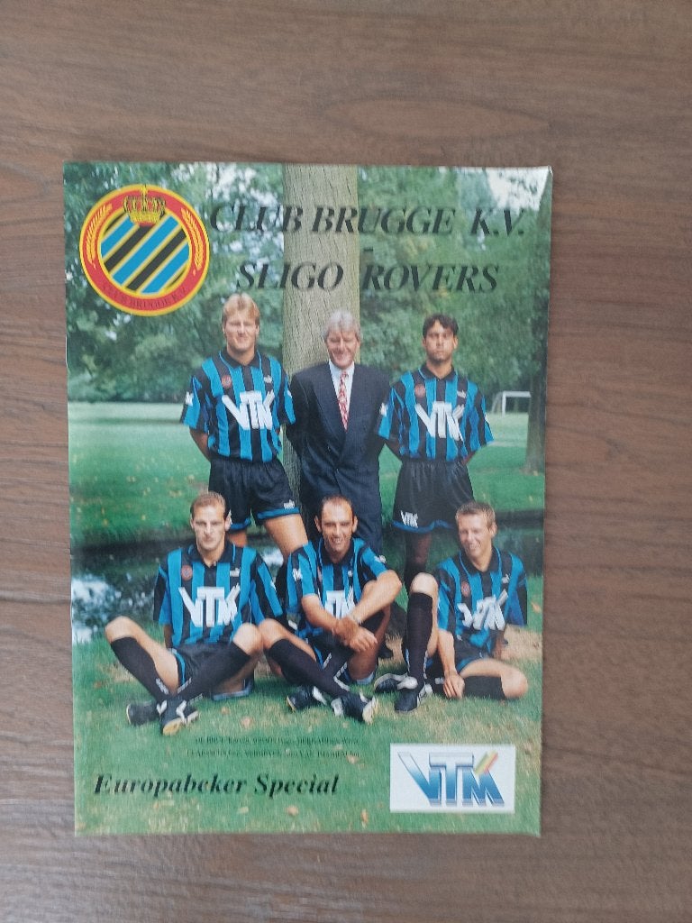 EUROPEES PROGRAMMABOEKJE CLUB BRUGGE – SLIGO ROVERS, Verzamelen, Sportartikelen en Voetbal, Zo goed als nieuw, Boek of Tijdschrift