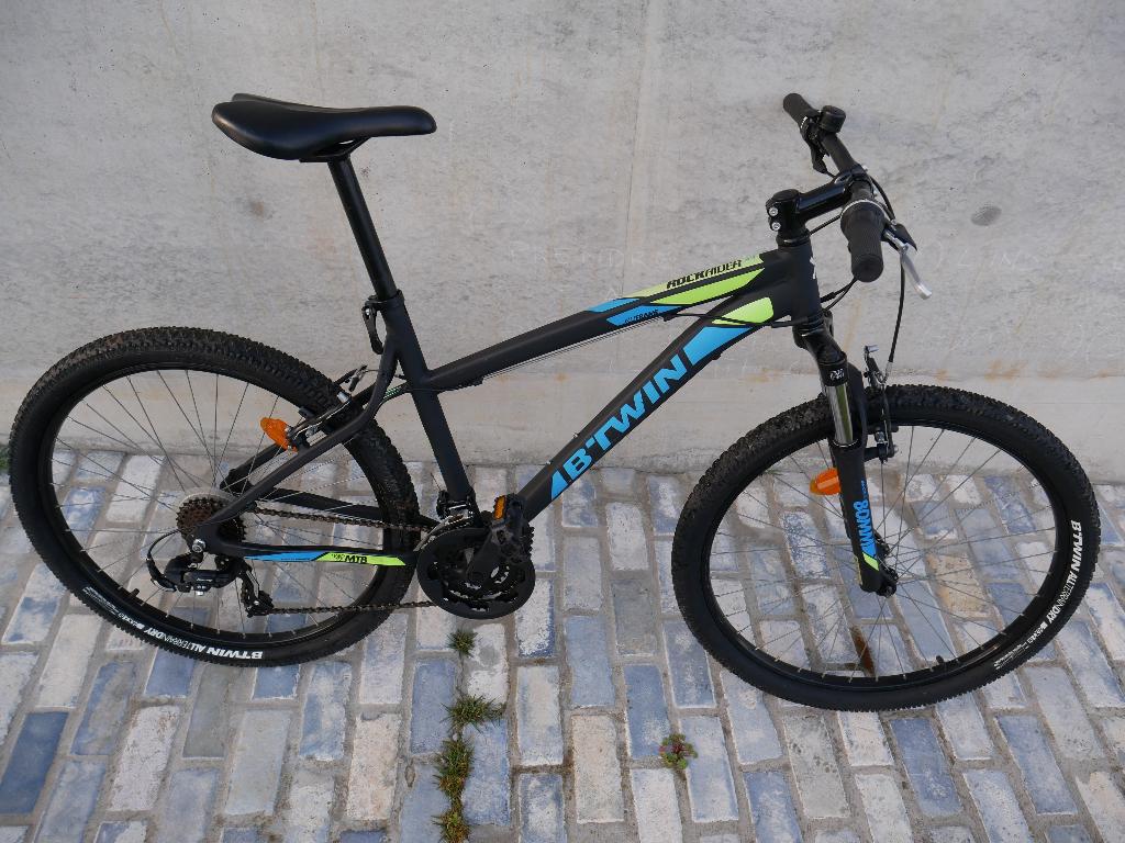 Vtt Rockrider 340 état neuf taille S 21 vitesses révisé, Fietsen en Brommers, Ophalen, Versnellingen