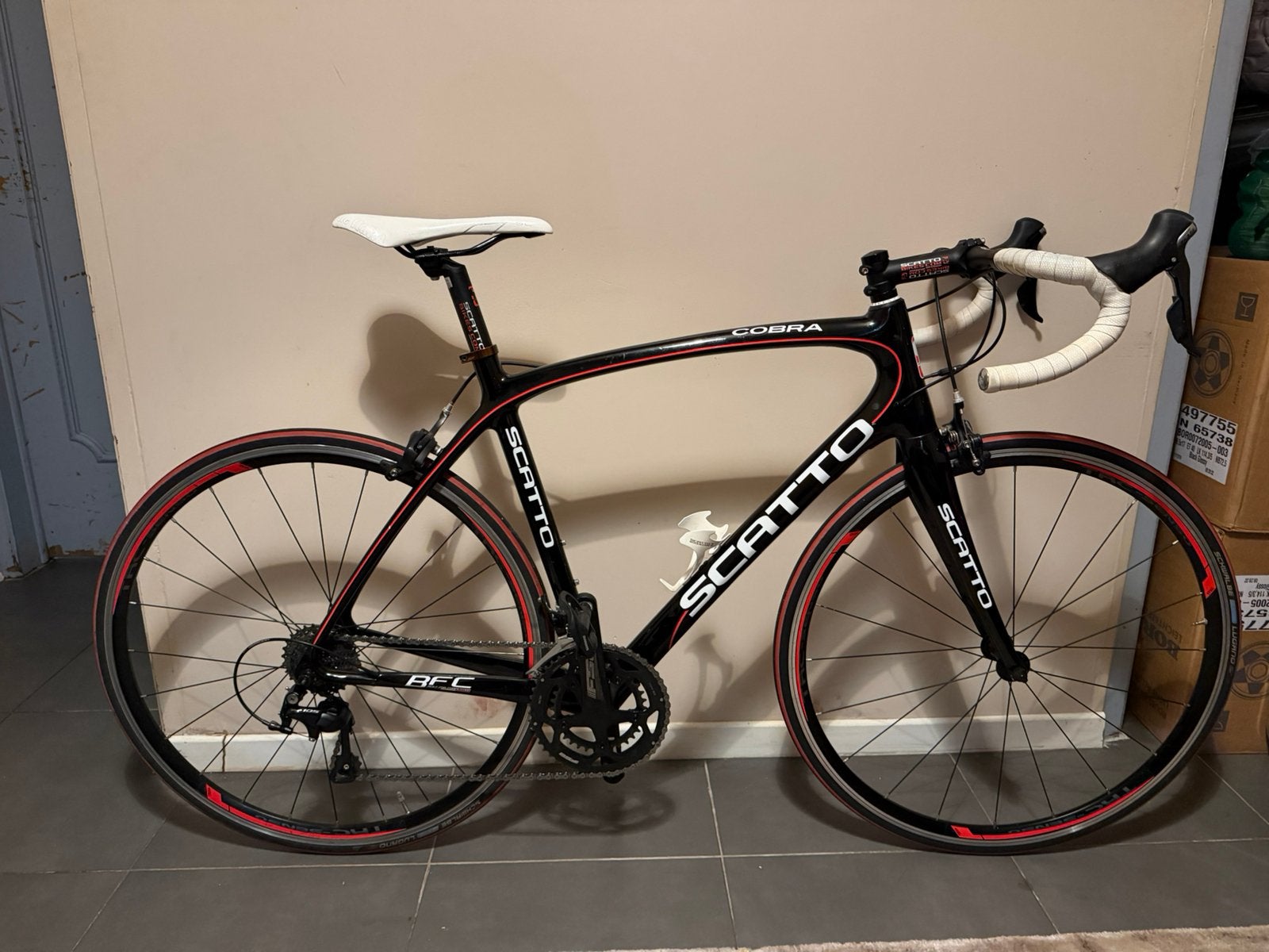 Vélo de course scatto full carbone, Autres marques, Enlèvement, Utilisé, Hommes