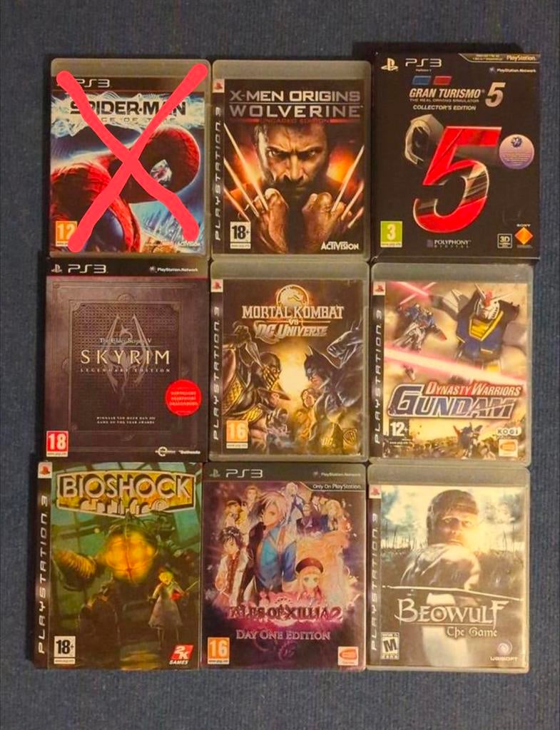 PS3 collectie: Spider-Man, Wolverine, Gundam, Xillia en meer, Games en Spelcomputers, Games | Sony PlayStation 3, Ophalen of Verzenden