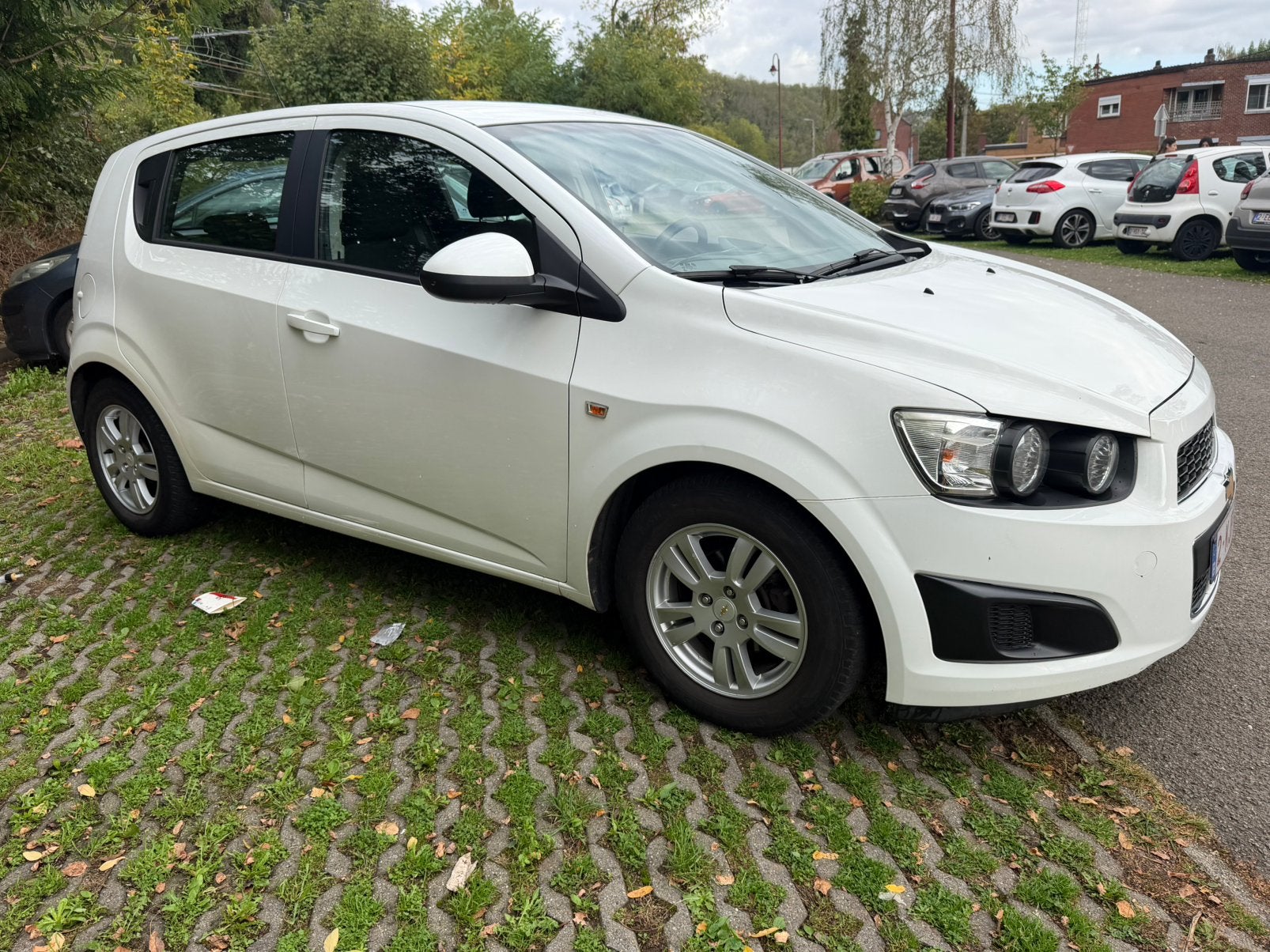 Chervolet aveo 1.2 essence, Auto's, Euro 5, Aveo, Wit, Particulier