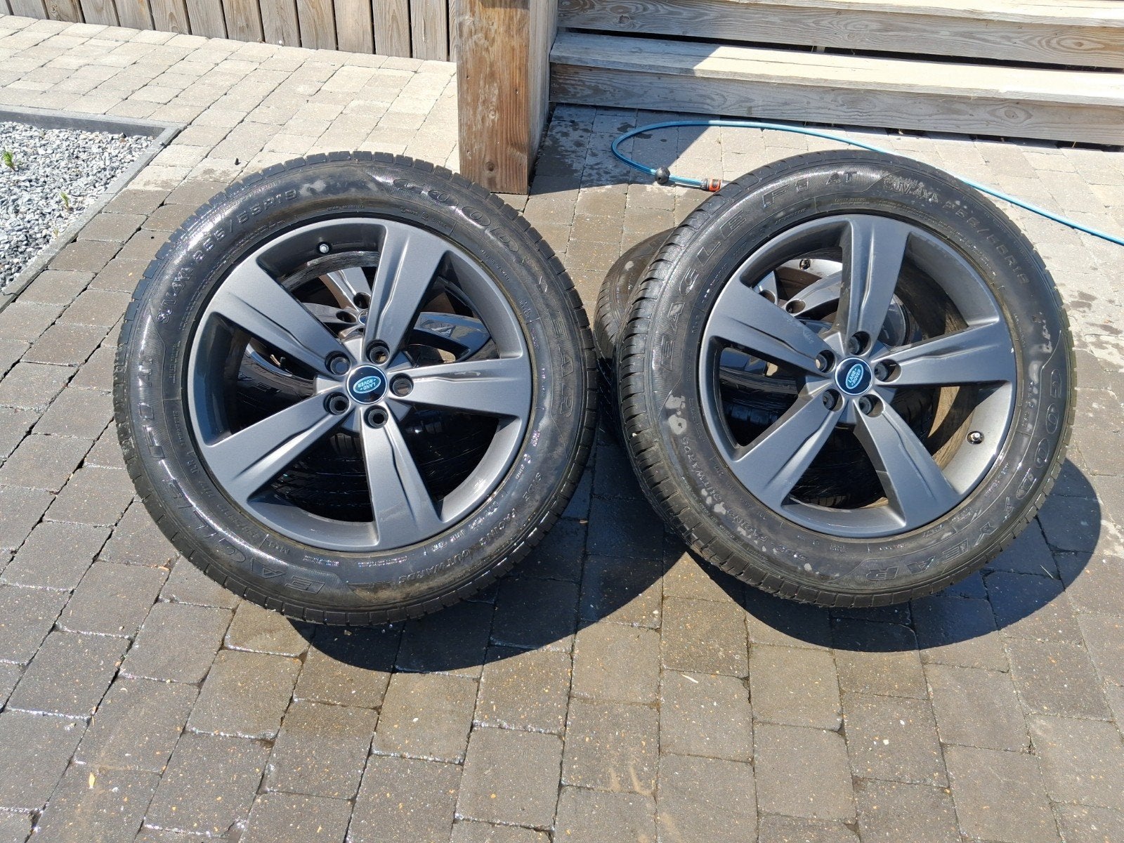 Originele Range Rover Velar 19” velgen + Goodyear banden 255, Auto-onderdelen, Ophalen, 19 inch, Band(en)