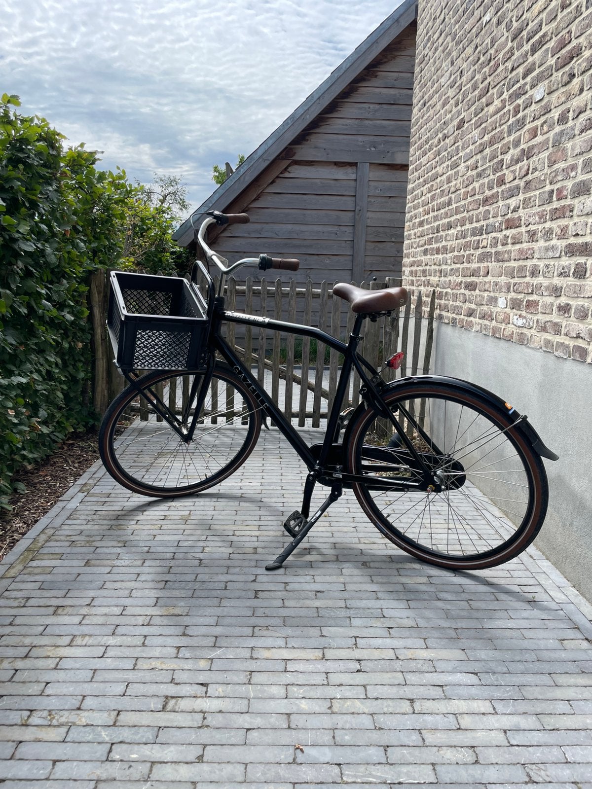 Gazelle herenfiets, Fietsen en Brommers, Ophalen, Terugtraprem, Gebruikt, Versnellingen