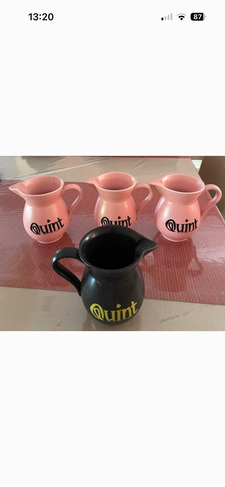 4 quint sangria kannetjes, Ophalen of Verzenden
