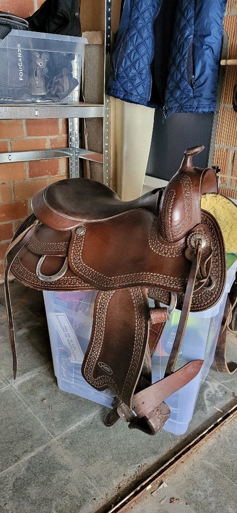 Westernzadel, Animaux & Accessoires, Chevaux & Poneys | Selles, Arçon réglable, XL (18 pouces ou plus), Enlèvement, Utilisé