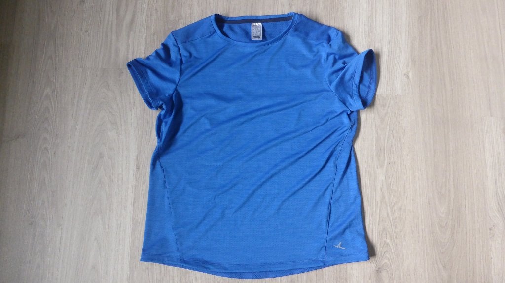 Blauw sportshirt 164 Decathlon, Gebruikt, Sport- of Zwemkleding, Ophalen of Verzenden, Quechua, Decathlon