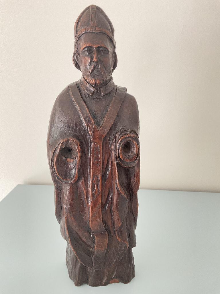 Gesigneerd houten beeldje, Antiek en Kunst, Ophalen of Verzenden, Hout