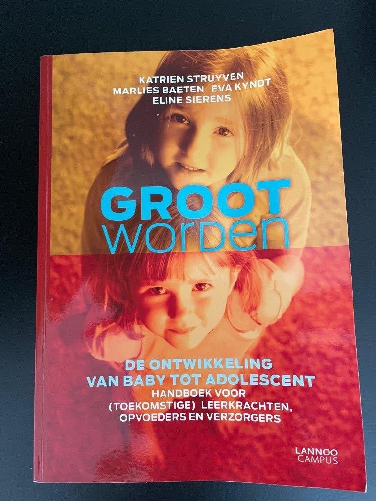 Groot worden, Livres, Psychologie, Enlèvement ou Envoi, Comme neuf, Psychologie du développement