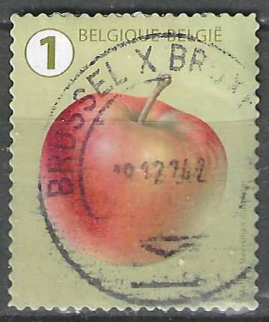 Belgique 2018 - Yvert 4786 /OBP 4803a - Fruit - Pomme (ST), Envoi, Affranchi, Oblitéré