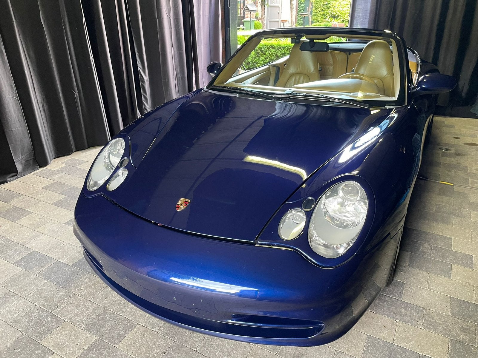 Porsche 996, Auto's, Porsche, Cabriolet, Blauw, Leder, Particulier