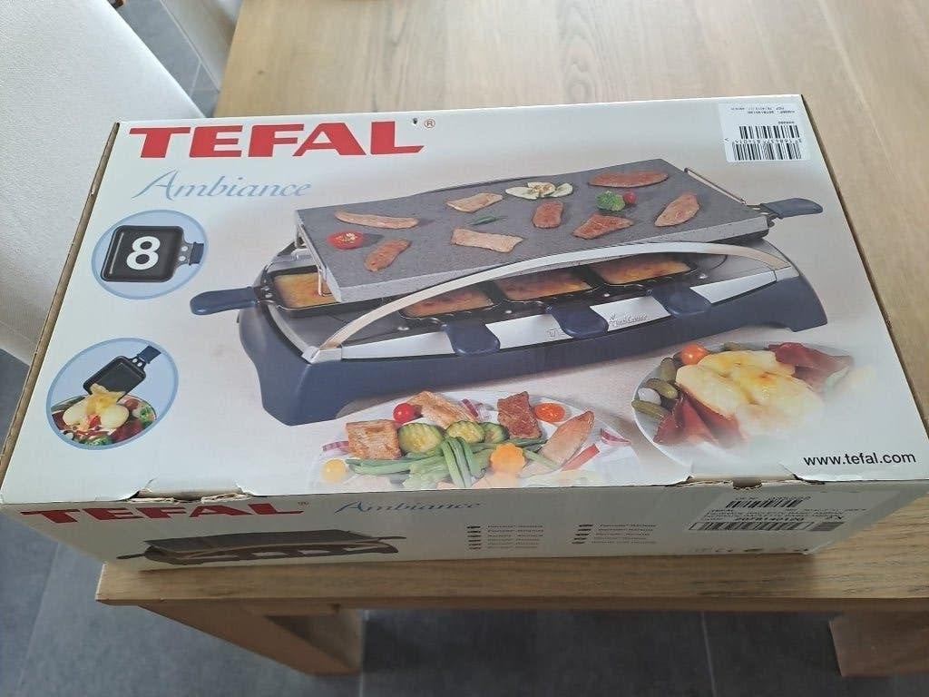 Tefal Steengril/Raclette toestel., Electroménager, Enlèvement, Comme neuf, 8 personnes et plus
