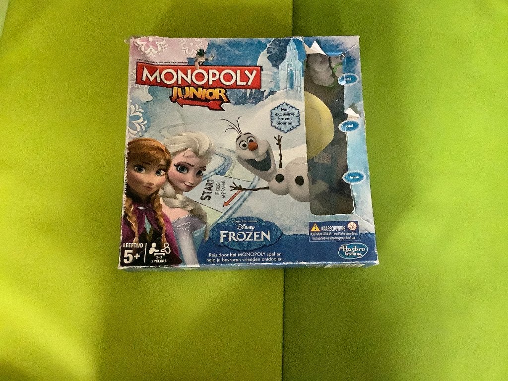 Monopoly Junior - Frozen, Hobby en Vrije tijd, Drie of vier spelers, Ophalen, Gebruikt, Hasbro