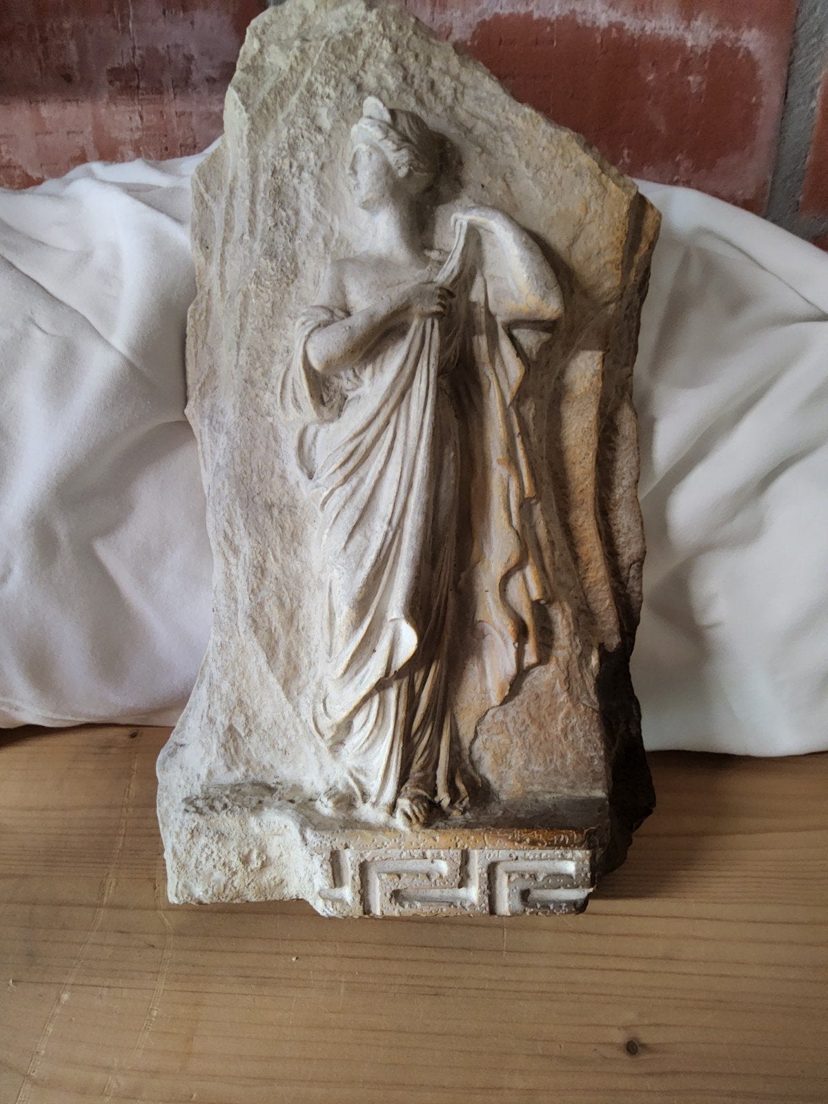 Stenen kader Griekse Godin., Ophalen of Verzenden