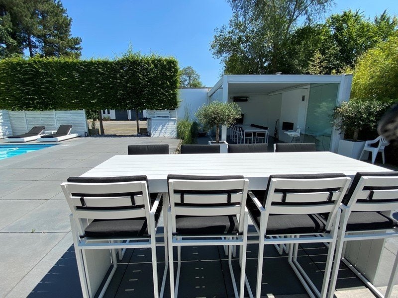 Luxe aluminium barset met stoelen incl. armleuning, Tuin en Terras, Verzenden, Nieuw