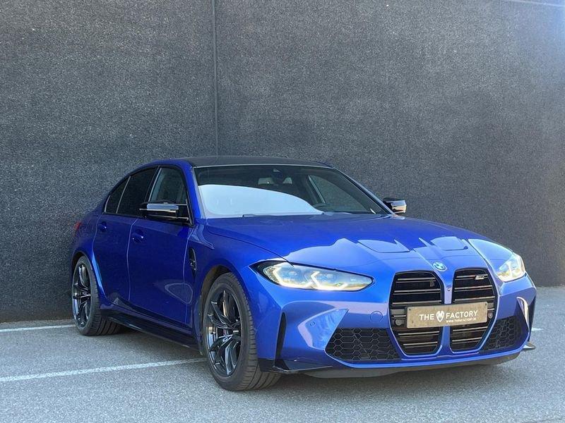 BMW M3, Auto's, Automaat, 4 deurs, Blauw, Leder