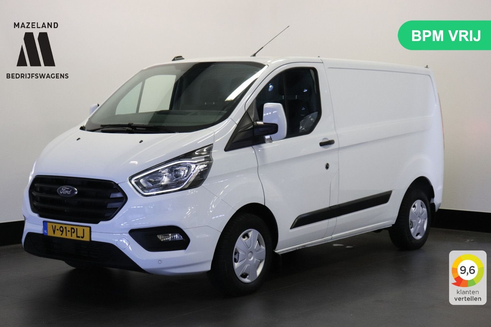 Ford Transit Custom 2.0 TDCI 130PK EURO 6 - Airco - Cruise -, Auto's, Wit, Bedrijf, Handgeschakeld, 184 g/km