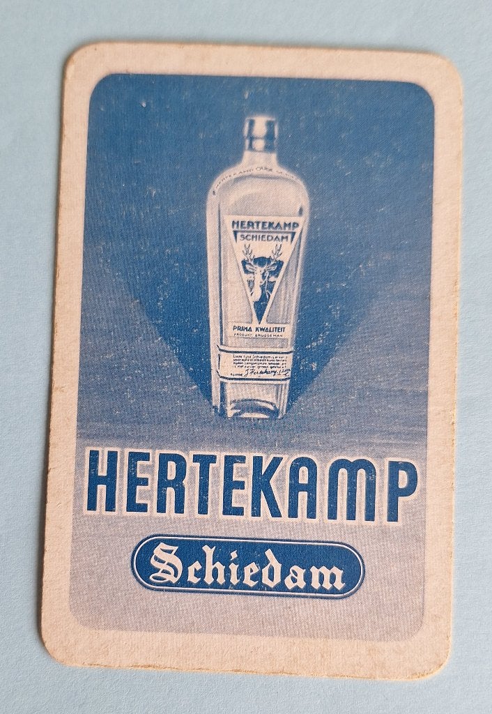 Carte à jouer Deer Camp Schiedam_Blauw_298, Collections, Enlèvement ou Envoi, Utilisé, Carte(s) à jouer