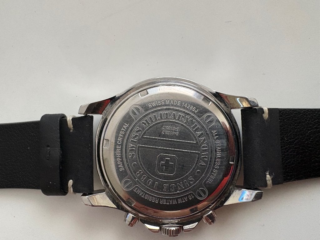 Montre swiss military hanowa, Montre-bracelet, Autres marques, Enlèvement ou Envoi, Cuir