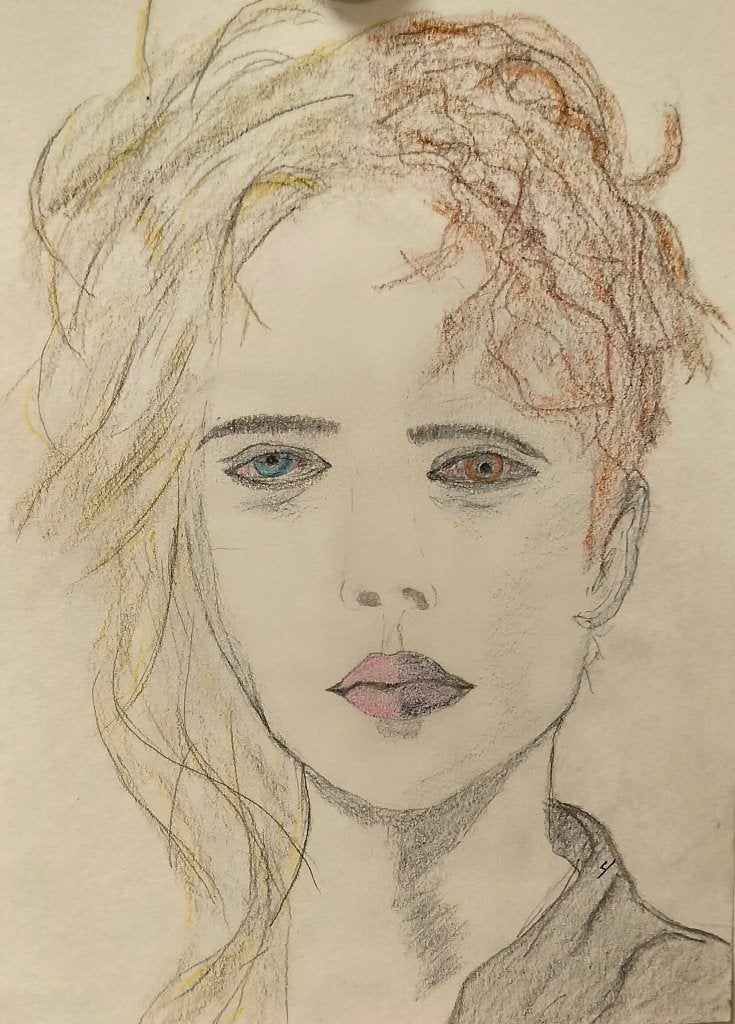 Tekening, Antiquités & Art, Envoi, Dessin, Dessin au crayon, Signé