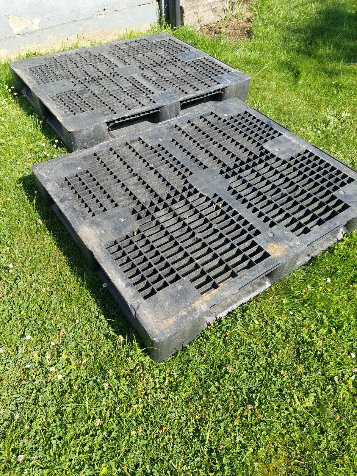 Zeven kunststof palletten van 100cmx120cm., Ophalen, Kunststof