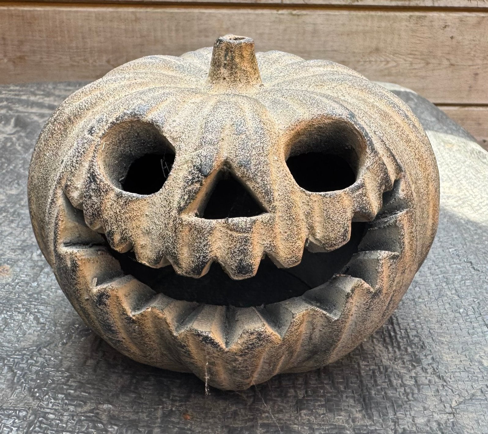 Halloween pompoen terracotta vorstvrij, Ophalen, Zo goed als nieuw