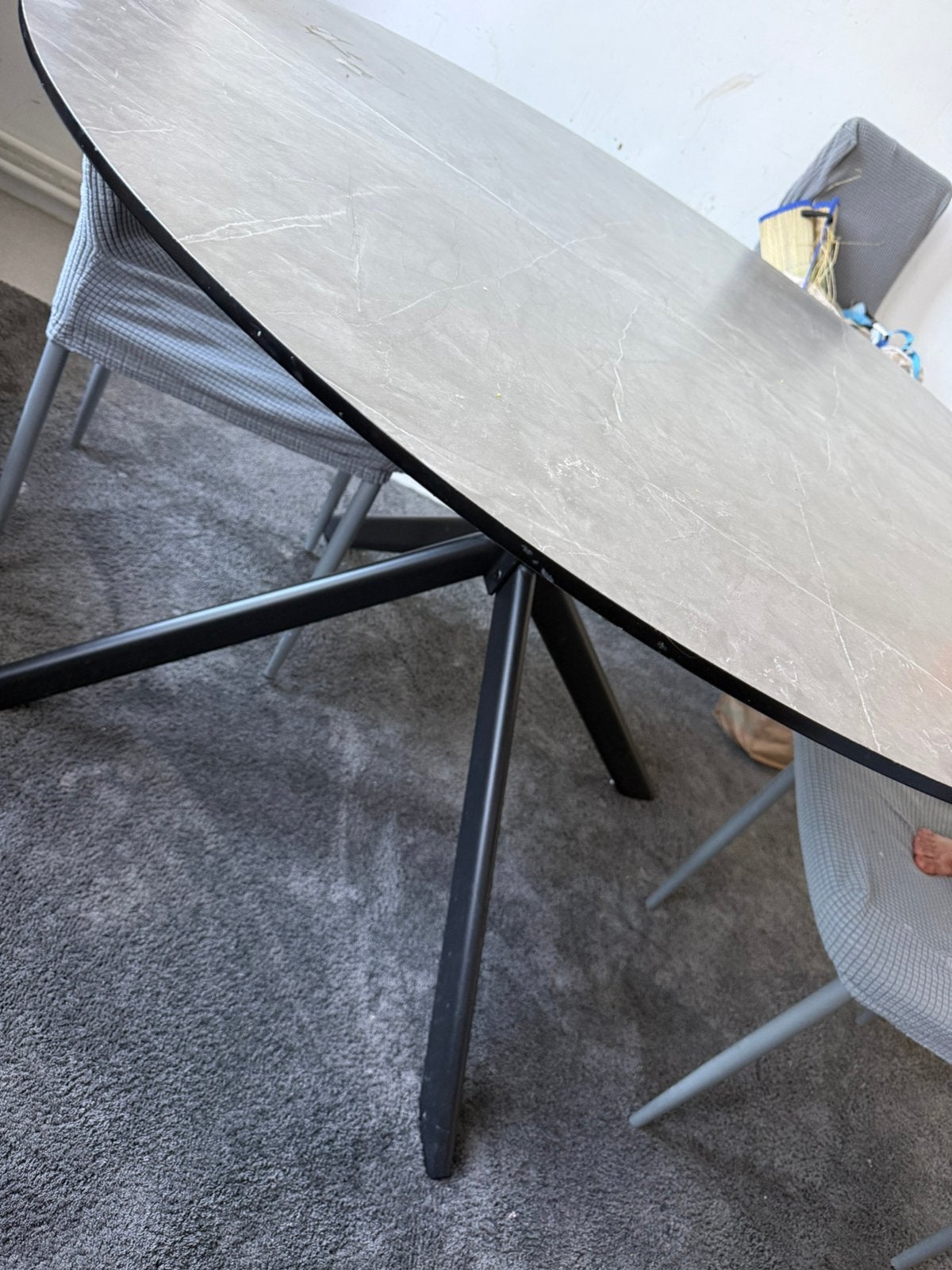 Table a mange avec 4 chaise offre, Jardin & Terrasse, Enlèvement, Comme neuf