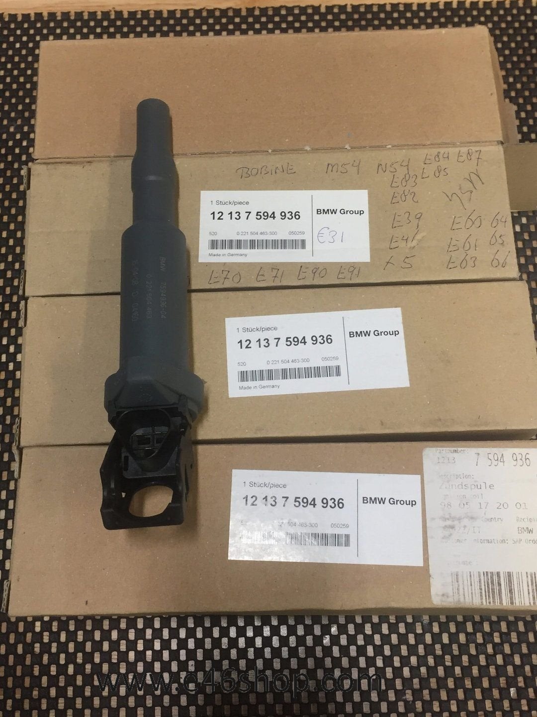 Bobine BMW E39 E46 X5 E81 E82 E87 E88 E90 E91 E60 E61  ETC, Autos : Pièces & Accessoires, Moteurs & Accessoires, BMW, Neuf, Enlèvement ou Envoi