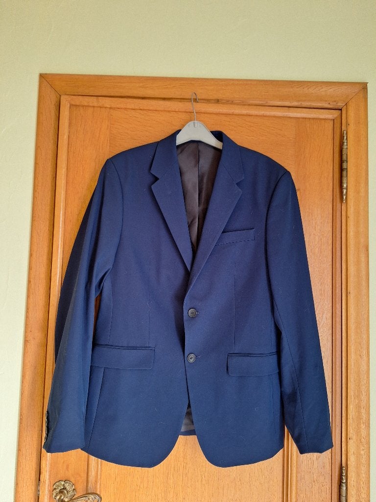 Blazer  Zara homme - taille 50 - bleu roi, Zara, Comme neuf, Enlèvement, Bleu