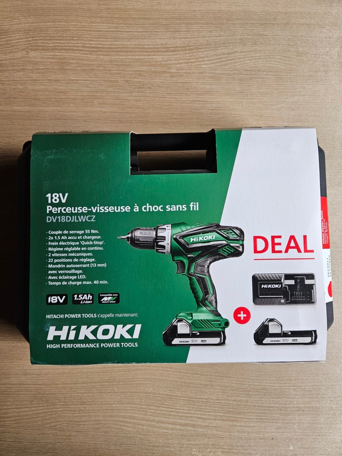 Perceuse à percussion sans fil Hikoki neuve en étui pour 100, Bricolage & Construction, Enlèvement