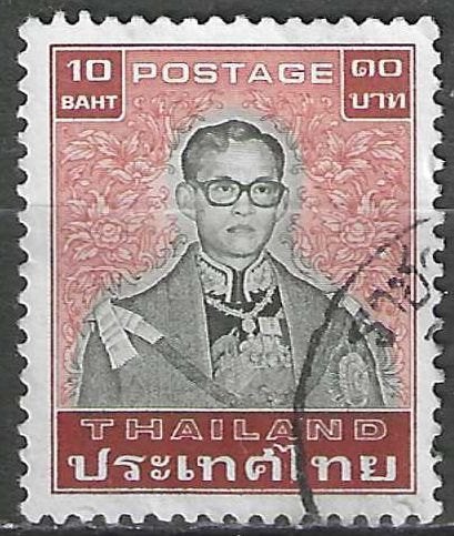 Thaïlande 1987 - Yvert 1084 - Roi Rama IX - 10 b. (ST), Envoi, Affranchi