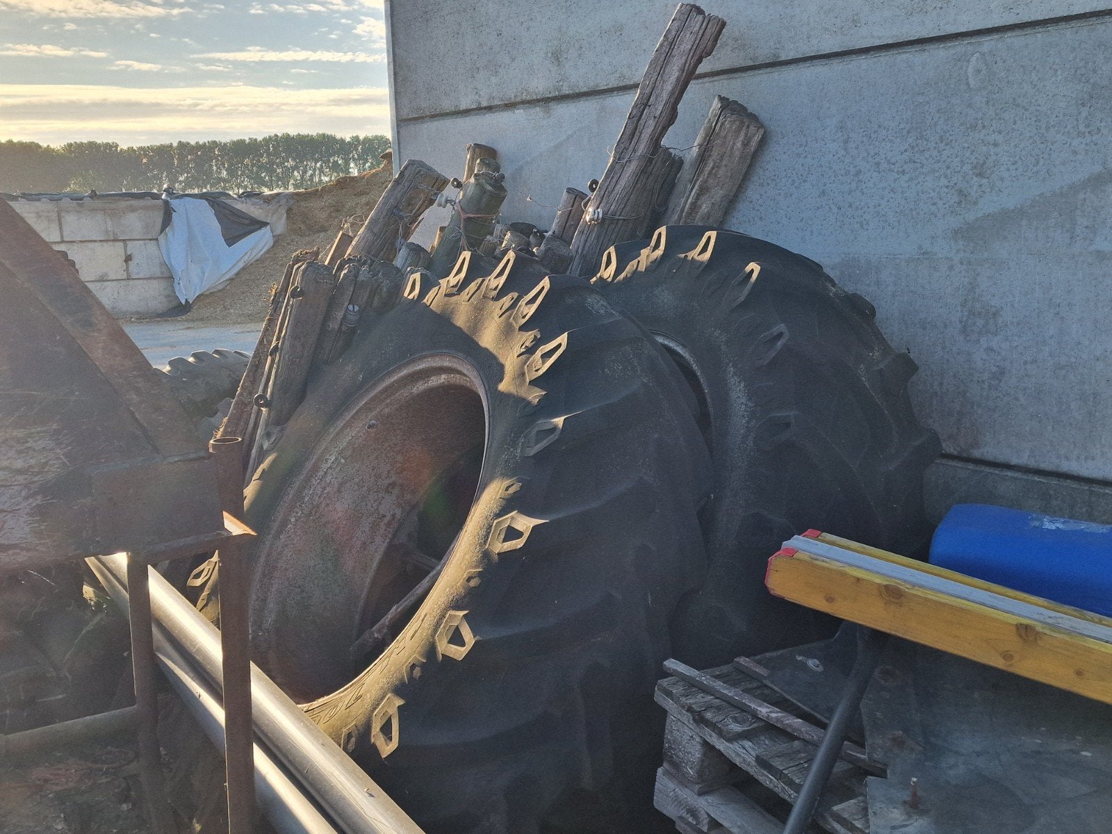 Dubbele wielen 480/70 R34, Enlèvement
