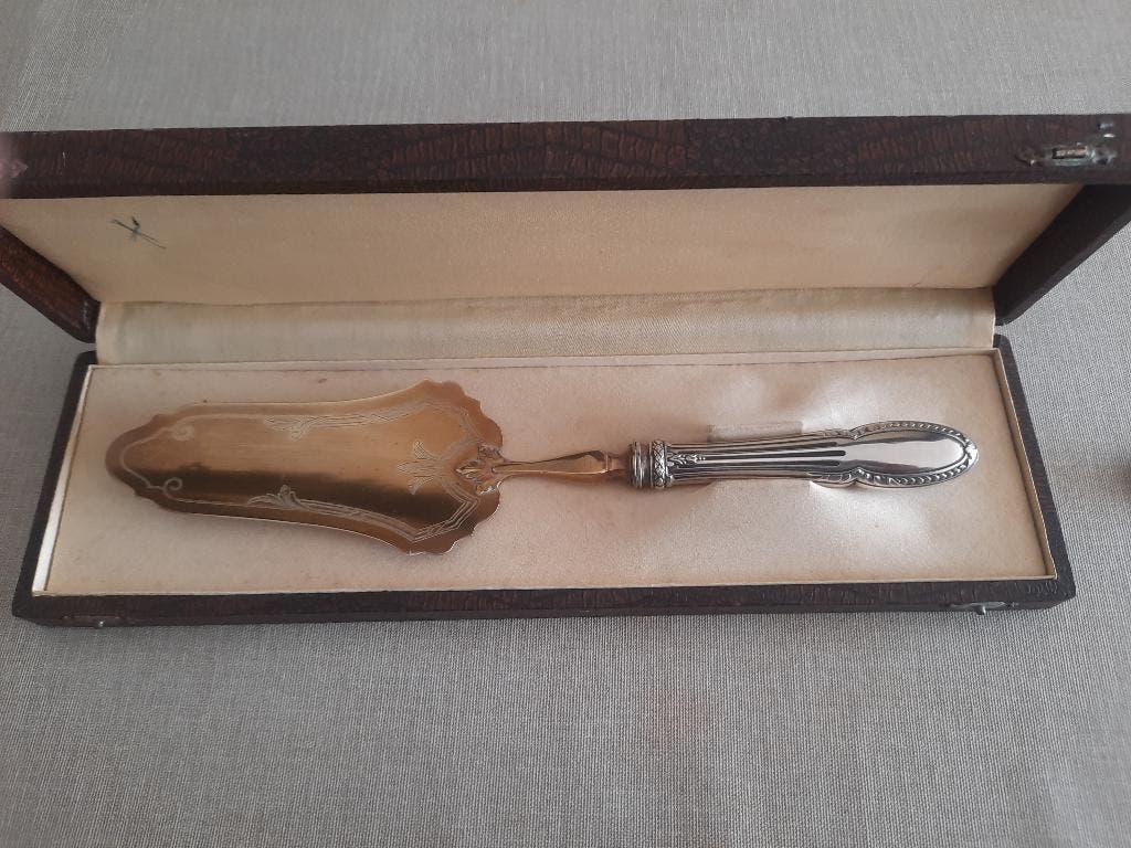 antiek zilveren taartschepper, Antiek en Kunst, Ophalen