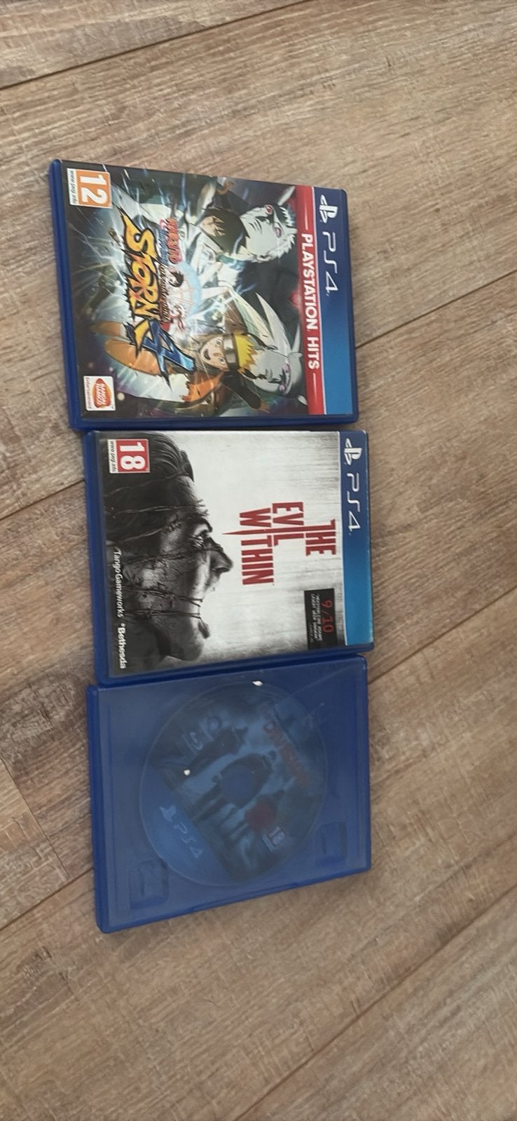 Lot 3 jeux PS4–Naruto Storm4, The Evil Within & The Division, Consoles de jeu & Jeux vidéo, Enlèvement, Neuf
